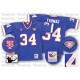Mitchell And Ness Buffalo Bills &34 Thurman Thomas Royal Blue 35th Anniversary Patch Authentic Throwback Autographed NFL Jersey
