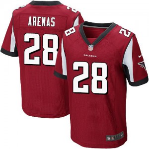 Hommes Nike Atlanta Falcons # 28 Javier Arenas élite équipe rouge couleur NFL Maillot Magasin