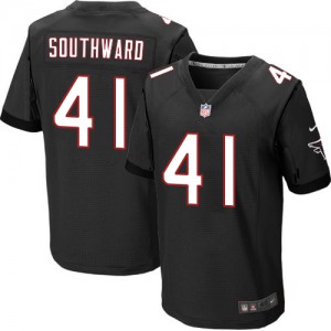 Hommes Nike Atlanta Falcons # 41 Dezmen vers le sud Élite noire remplaçant NFL Maillot Magasin