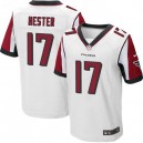 Men Nike Atlanta Falcons &17 Devin Hester Elite White NFL Jersey