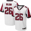 Men Nike Atlanta Falcons &26 Josh Wilson Elite White NFL Jersey