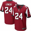 Men Nike Atlanta Falcons &24 Dwight Lowery Elite Red Team Color NFL Jersey