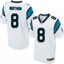 Men Nike Carolina Panthers &8 Brad Nortman Elite White NFL Jersey