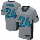 Men Nike Carolina Panthers &24 Josh Norman Elite Grey Shadow NFL Jersey