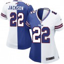 Women Nike Buffalo Bills &22 Fred Jackson Elite Team/Road Two Tone NFL Jersey