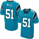 Men Nike Carolina Panthers &51 Sam Mills Elite Blue Alternate NFL Jersey