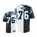Men Nike Carolina Panthers &76 Greg Hardy Elite Team/Road Two Tone NFL Jersey