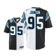 Men Nike Carolina Panthers &95 Charles Johnson Elite Team/Road Two Tone NFL Jersey