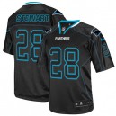 Men Nike Carolina Panthers &28 Jonathan Stewart Elite Lights Out Black NFL Jersey