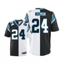 Men Nike Carolina Panthers &24 Josh Norman Elite Team/Road Two Tone NFL Jersey