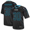Men Nike Carolina Panthers &30 Charles Godfrey Elite Lights Out Black NFL Jersey