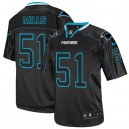 Men Nike Carolina Panthers &51 Sam Mills Elite Lights Out Black NFL Jersey
