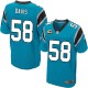 Men Nike Carolina Panthers &58 Thomas Davis Elite Blue Alternate C Patch NFL Jersey