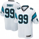 Youth Nike Carolina Panthers &99 Kawann Short Elite White NFL Jersey