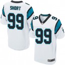 Men Nike Carolina Panthers &99 Kawann Short Elite White NFL Jersey