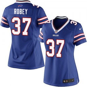 Femmes Nike Bills de Buffalo # 37 Nickell Robey élite Royal bleu équipe NFL Maillot Magasin de couleur