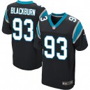 Men Nike Carolina Panthers &93 Chase Blackburn Elite Black Team Color NFL Jersey