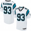 Men Nike Carolina Panthers &93 Chase Blackburn Elite White NFL Jersey