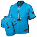 Men Nike Carolina Panthers &1 Cam Newton Elite Blue Drift Fashion NFL Jersey