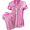 Nike Carolina Panthers &1 Cam Newton Elite Pink Women Be Luv'd NFL Jersey