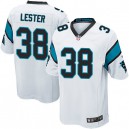 Youth Nike Carolina Panthers &38 Robert Lester Elite White NFL Jersey