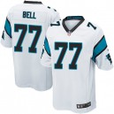 Youth Nike Carolina Panthers &77 Byron Bell Elite White NFL Jersey
