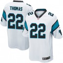 Youth Nike Carolina Panthers &22 Josh Thomas Elite White NFL Jersey
