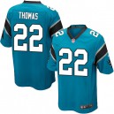 Youth Nike Carolina Panthers &22 Josh Thomas Elite Blue Alternate NFL Jersey