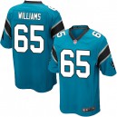 Youth Nike Carolina Panthers &65 Garry Williams Elite Blue Alternate NFL Jersey