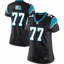 Women Nike Carolina Panthers &77 Byron Bell Elite Black Team Color NFL Jersey