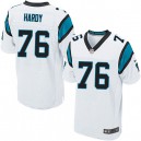 Men Nike Carolina Panthers &76 Greg Hardy Elite White NFL Jersey