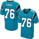 Men Nike Carolina Panthers &76 Greg Hardy Elite Blue Alternate NFL Jersey