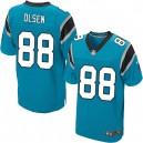 Men Nike Carolina Panthers &88 Greg Olsen Elite Blue Alternate NFL Jersey