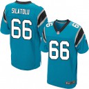 Men Nike Carolina Panthers &66 Amini Silatolu Elite Blue Alternate NFL Jersey