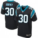 Men Nike Carolina Panthers &30 Charles Godfrey Elite Black Team Color NFL Jersey