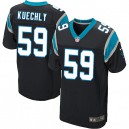Men Nike Carolina Panthers &59 Luke Kuechly Elite Black Team Color NFL Jersey