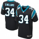 Men Nike Carolina Panthers &34 DeAngelo Williams Elite Black Team Color NFL Jersey