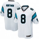 Youth Nike Carolina Panthers &8 Brad Nortman Elite White NFL Jersey