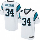 Men Nike Carolina Panthers &34 DeAngelo Williams Elite White NFL Jersey