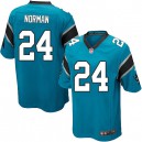 Youth Nike Carolina Panthers &24 Josh Norman Elite Blue Alternate NFL Jersey