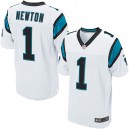 Men Nike Carolina Panthers &1 Cam Newton Elite White NFL Jersey