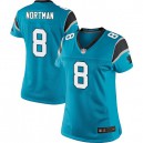 Women Nike Carolina Panthers &8 Brad Nortman Elite Blue Alternate NFL Jersey