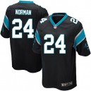 Youth Nike Carolina Panthers &24 Josh Norman Elite Black Team Color NFL Jersey