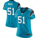 Women Nike Carolina Panthers &51 Sam Mills Elite Blue Alternate NFL Jersey