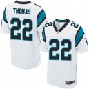 Men Nike Carolina Panthers &22 Josh Thomas Elite White NFL Jersey