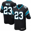 Youth Nike Carolina Panthers &23 Melvin White Elite Black Team Color NFL Jersey