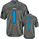 Men Nike Carolina Panthers &1 Cam Newton Elite Grey Vapor NFL Jersey