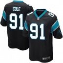 Youth Nike Carolina Panthers &91 Colin Cole Elite Black Team Color NFL Jersey
