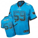 Men Nike Carolina Panthers &59 Luke Kuechly Elite Blue Drift Fashion NFL Jersey