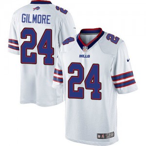 Bills de Buffalo jeunes Nike # 24 Stephon Gilmore Élite blanc NFL Maillot Magasin
